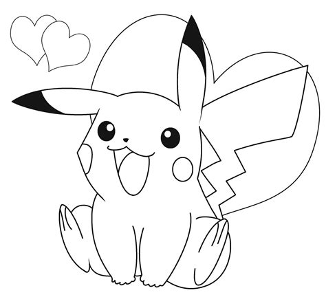 coloring page pikachu|163 Pikachu Coloring Pages